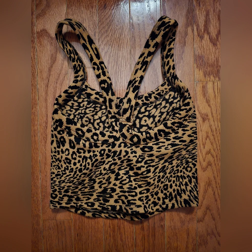 NWT FP Movement All Clear Leopard Cami - Picture 6 of 7